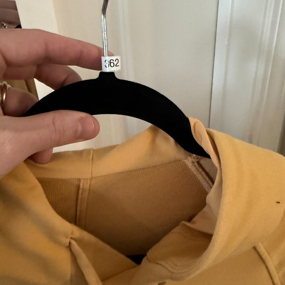 Lululemon Yellow Pullover Hoodie Sweatshirt Size M - Picture 4 of 6